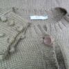 Bison Woman Rozmiar 38 Kolor Beżowy Crew Neck Kardigan Zapinany Długi rękaw Materiał Akryl Cienka dzianina