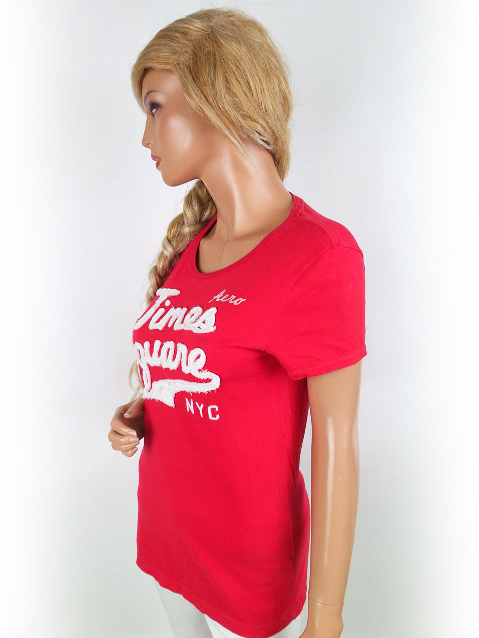 Aeropostale Rozmiar L Kolor Czerwony Okrągły dekolt T-Shirt Krótki rękaw Materiał Bawełna 100% Aeropostale Rozmiar L Kolor Czerwony Okrągły dekolt T-Shirt Krótki rękaw Materiał Bawełna 100%