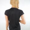 Massimo dutti Rozmiar S Kolor Czarny Crew Neck Bluzka Krótki rękaw Materiał Lyocell 100%