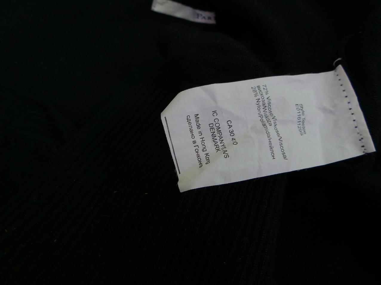 Part two Rozmiar S Kolor Czarny W serek Sukienka Sweterkowa Rękaw 3/4 Midi Materiał Wiskoza Part two Rozmiar S Kolor Czarny W serek Sukienka Sweterkowa Rękaw 3/4 Midi Materiał Wiskoza