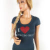 Twin set Simona Barbieri Rozmiar XS Kolor Granatowy Okrągły dekolt T-Shirt Krótki rękaw Materiał Bawełna