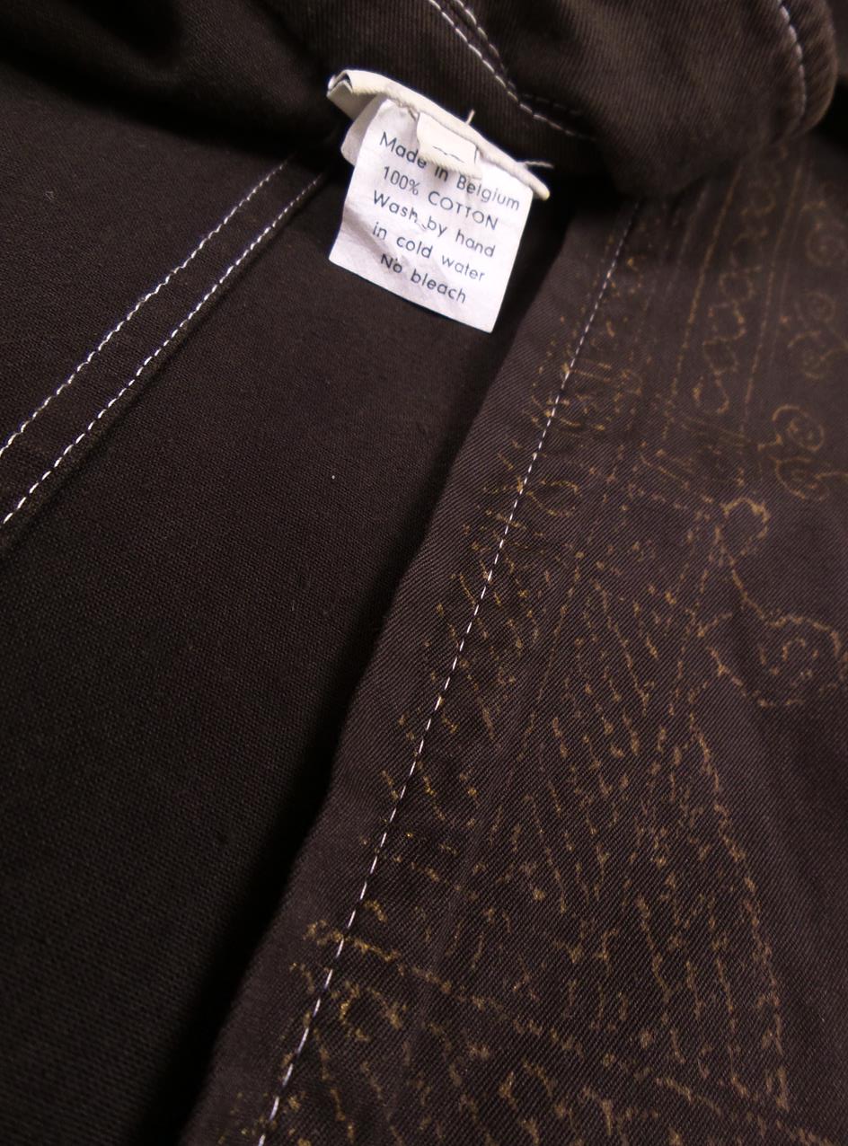20171228_100545.jpg Dries Van Noten Rozmiar 40 Kolor Brązowy Płaszcz Długi rękaw Materiał Bawełna 100%