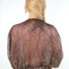 Zara Rozmiar M Kolor Brązowy Paisley Okrągły dekolt Tunika Bluzka Krótki rękaw