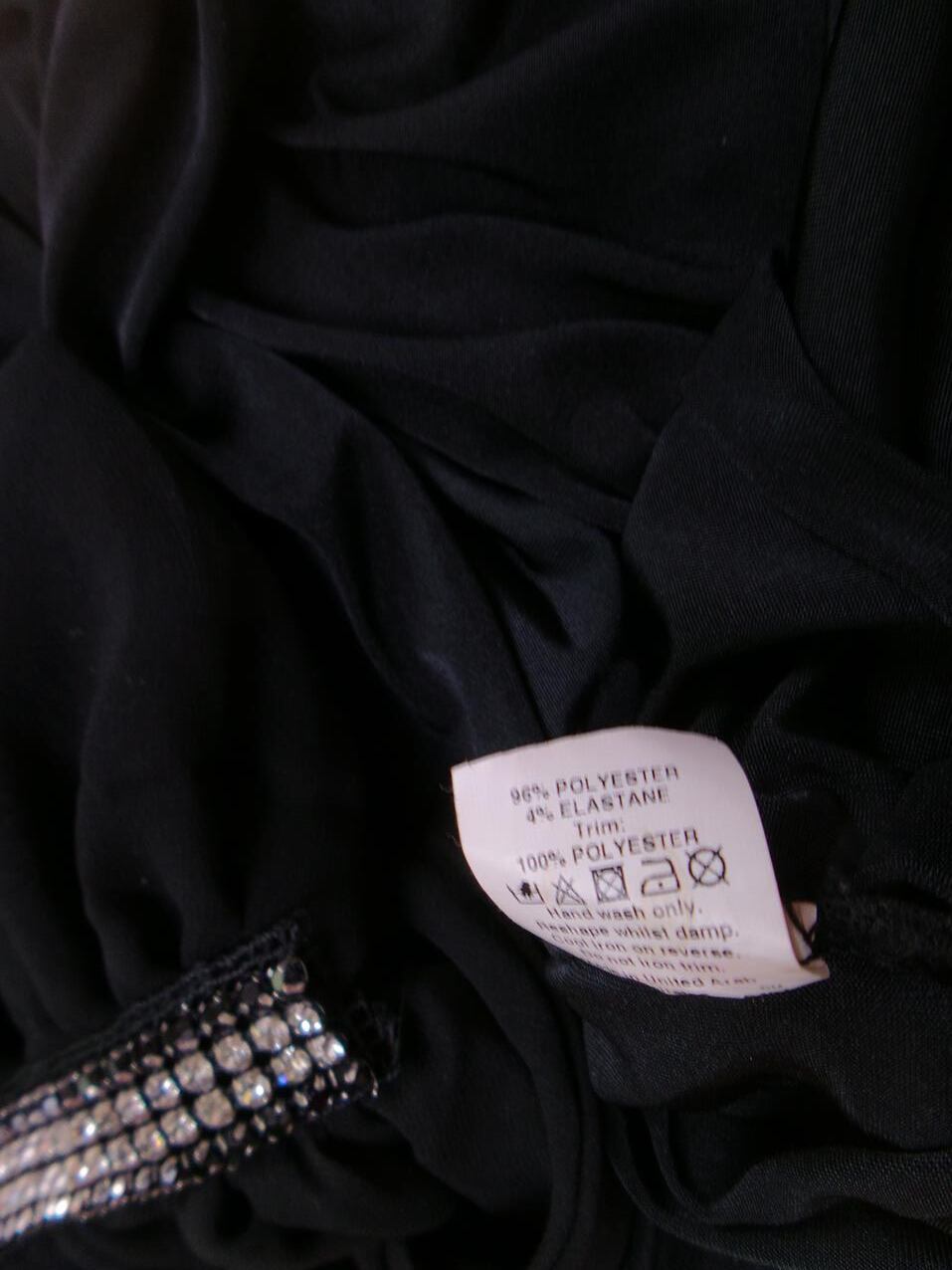 River island Rozmiar 8 (36) Kolor Czarny Na Jedno Ramię Sukienka Bodycon Bezrękawnik Do Kolan