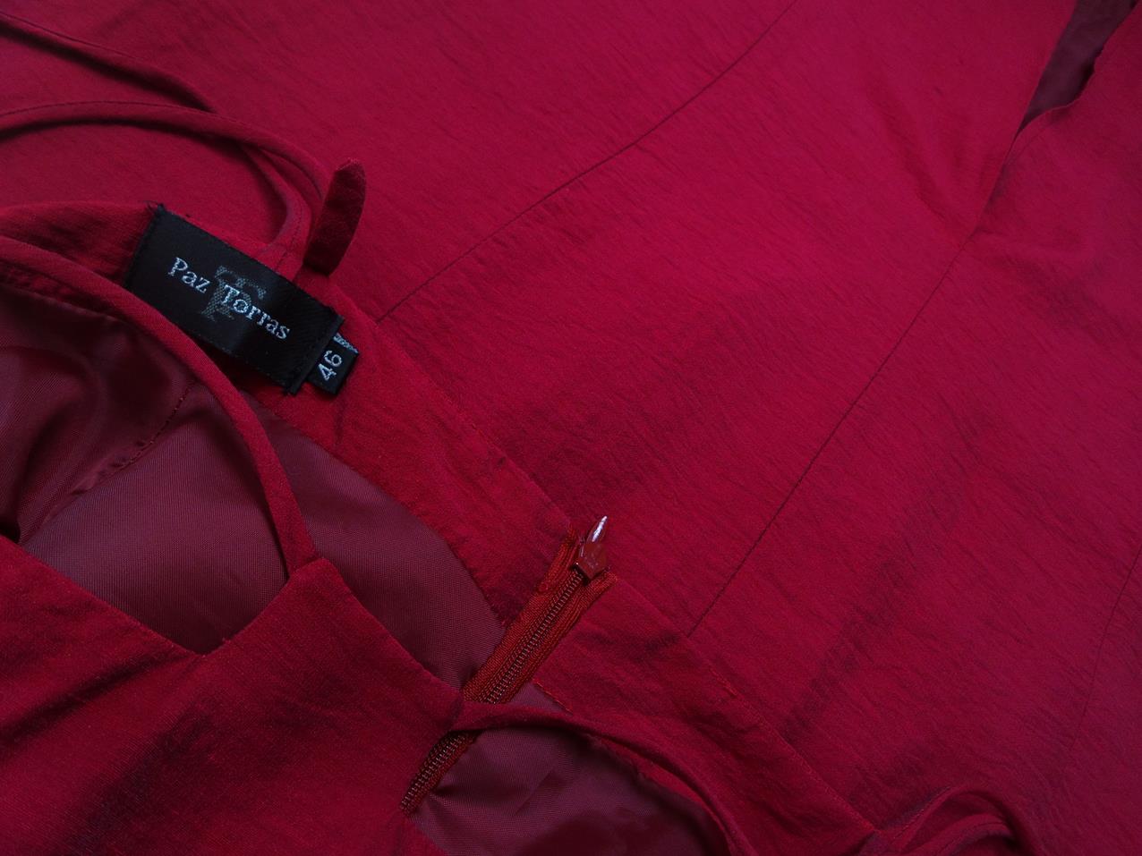 Paz Torras Rozmiar 46 Kolor Czerwony Halter Sukienka Maxi Bezrękawnik Długa Materiał Wiskoza Paz Torras Rozmiar 46 Kolor Czerwony Halter Sukienka Maxi Bezrękawnik Długa Materiał Wiskoza