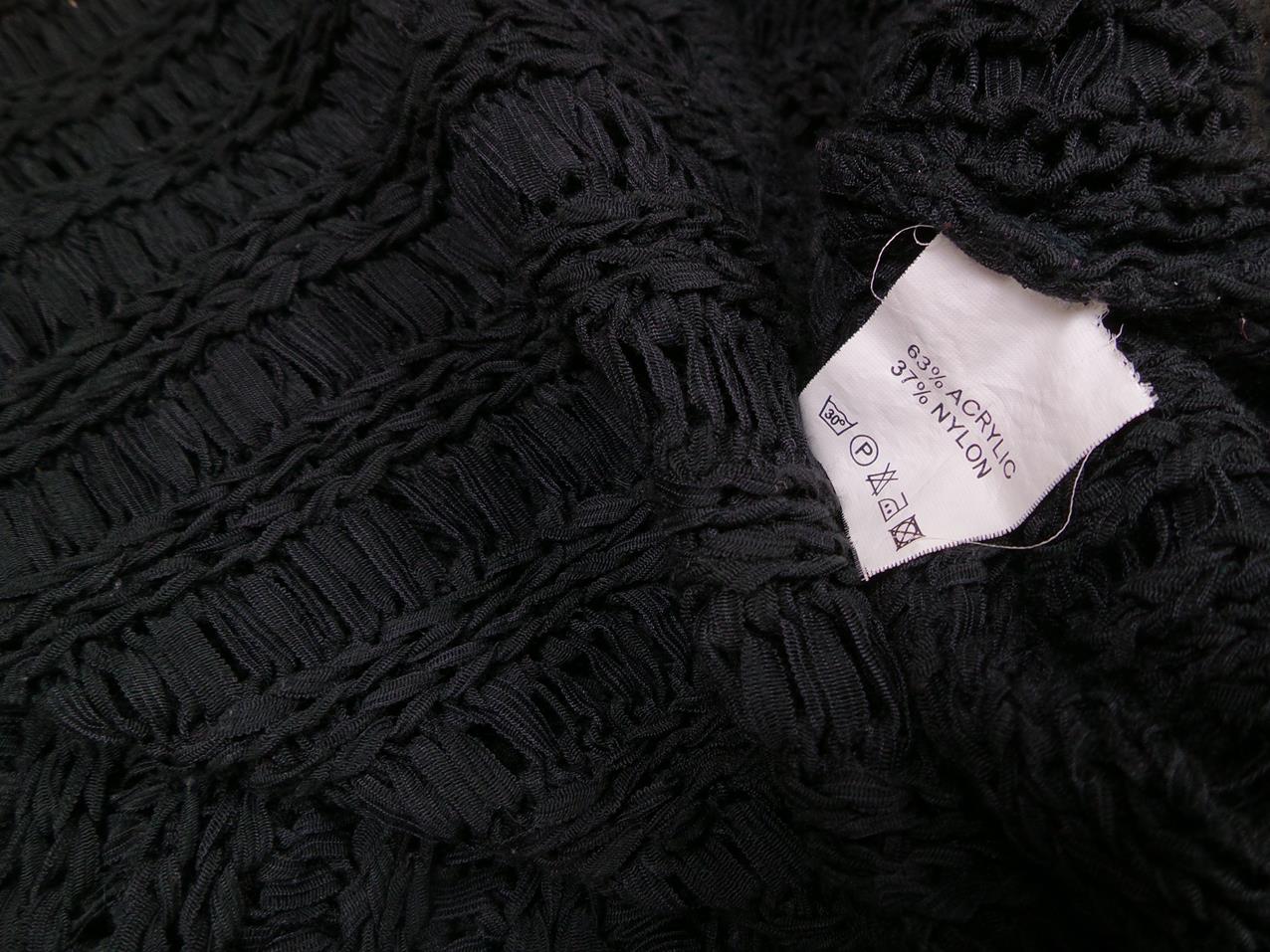 BOHEME Rozmiar one size Kolor Czarny Okrągły dekolt Tunika Bluzka Dzianina Długi rękaw Materiał Akryl BOHEME Rozmiar one size Kolor Czarny Okrągły dekolt Tunika Bluzka Dzianina Długi rękaw Materiał Akryl