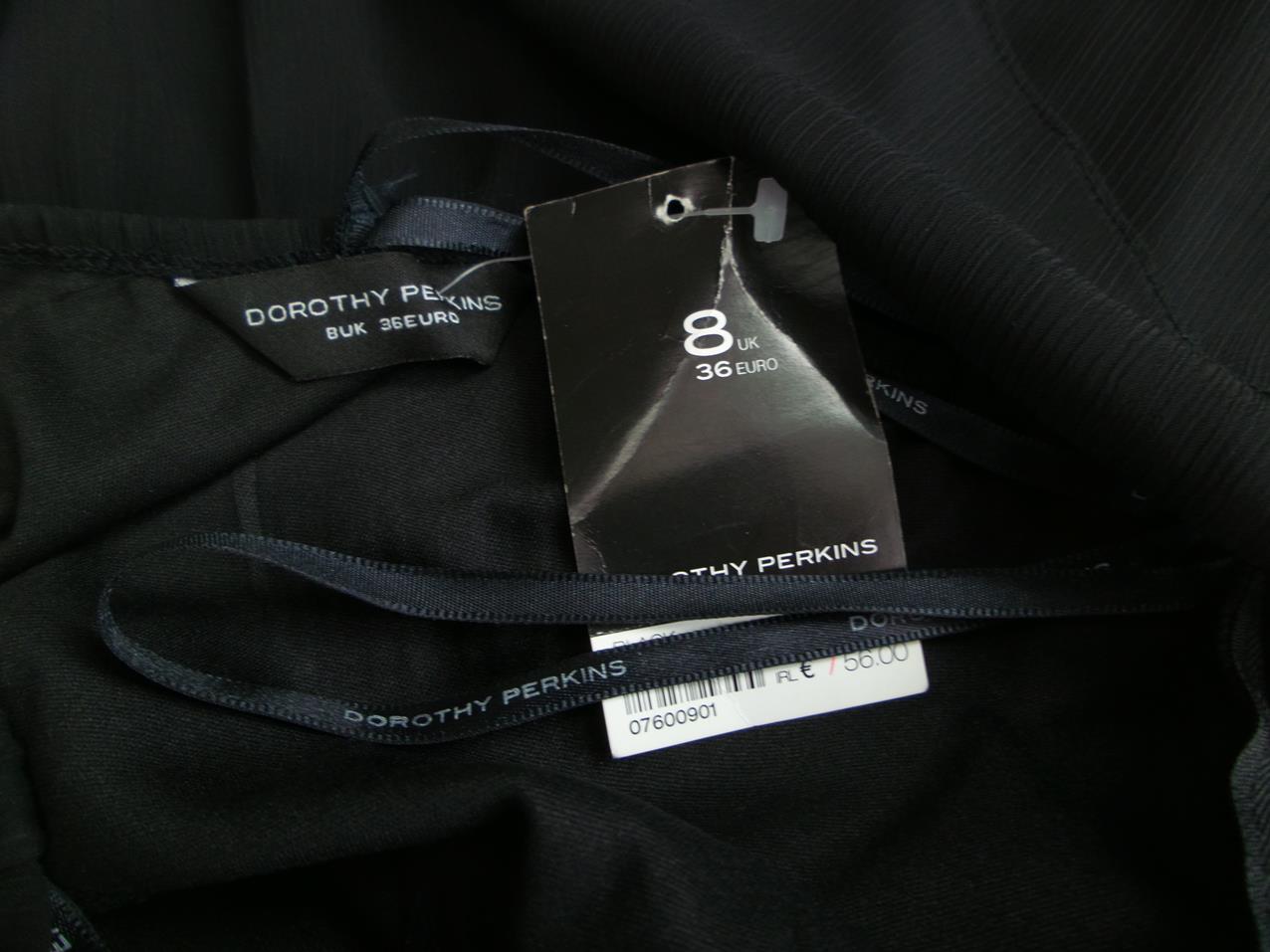 Dorothy perkins Rozmiar 36 Kolor Czarny Halter Sukienka Rozkloszowana Bezrękawnik Midi Dorothy perkins Rozmiar 36 Kolor Czarny Halter Sukienka Rozkloszowana Bezrękawnik Midi