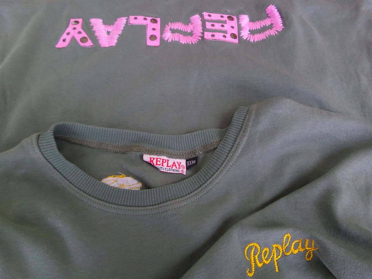 20180123_125837.jpg Replay Rozmiar XXXL Crew Neck T-Shirt Krótki rękaw Materiał Bawełna 100%