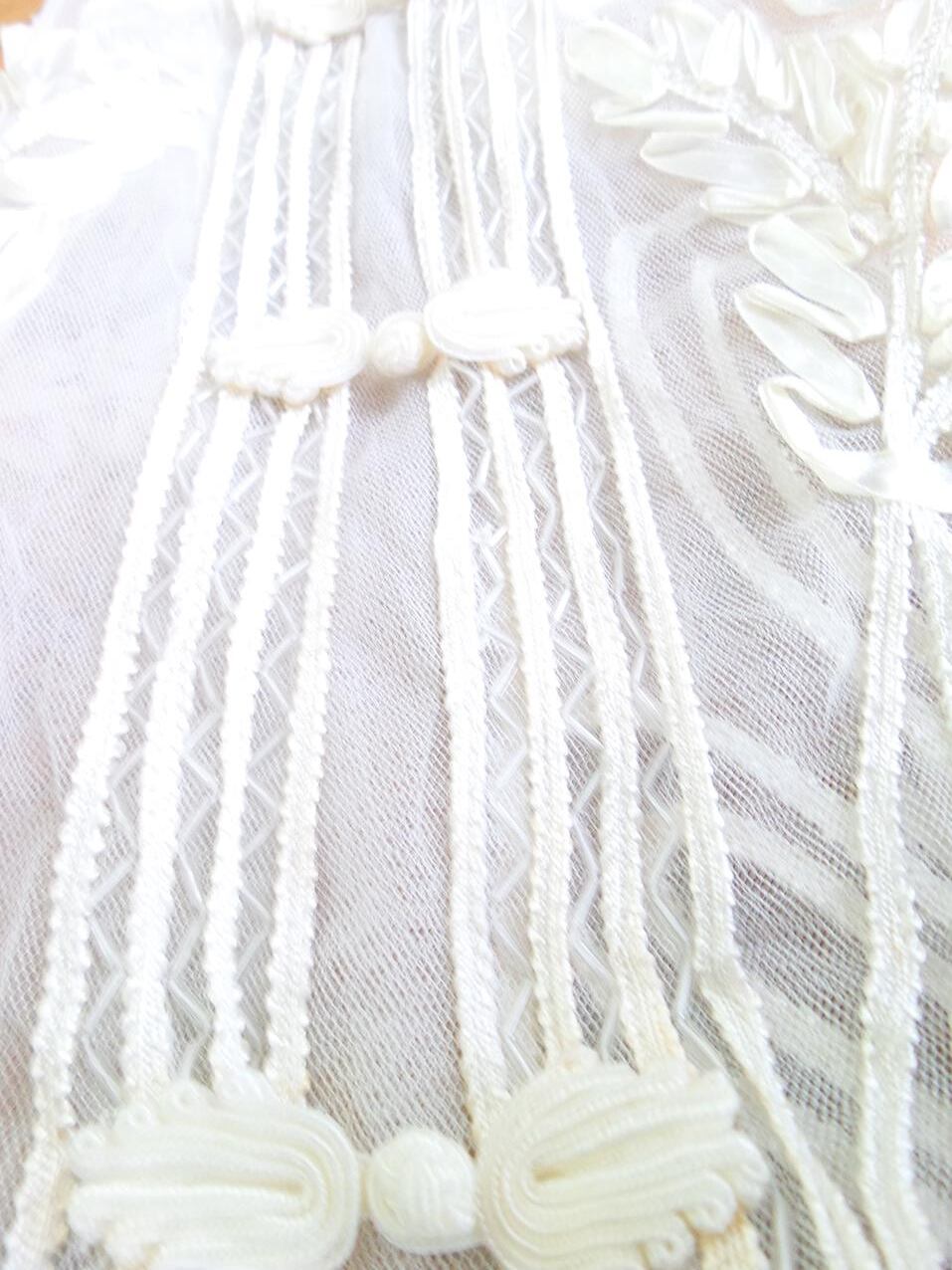 Vintage Rozmiar XXL Kolor Kremowy Głęboki Serek Bluzka Zapinana Bezrękawnik Vintage Rozmiar XXL Kolor Kremowy Głęboki Serek Bluzka Zapinana Bezrękawnik