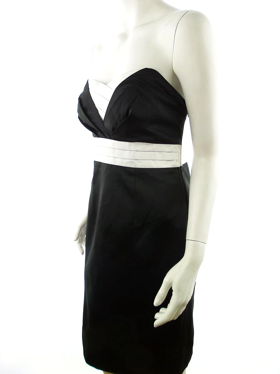Debut Rozmiar 14 (42) Kolor Czarny Dekolt Serce Sukienka Bodycon Bezrękawnik Do Kolan