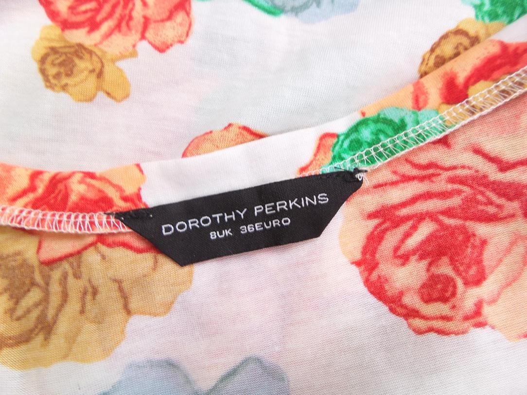 Dorothy perkins Rozmiar 36 Kolor Biały Okrągły dekolt Tunika Bluzka Krótki rękaw Dorothy perkins Rozmiar 36 Kolor Biały Okrągły dekolt Tunika Bluzka Krótki rękaw