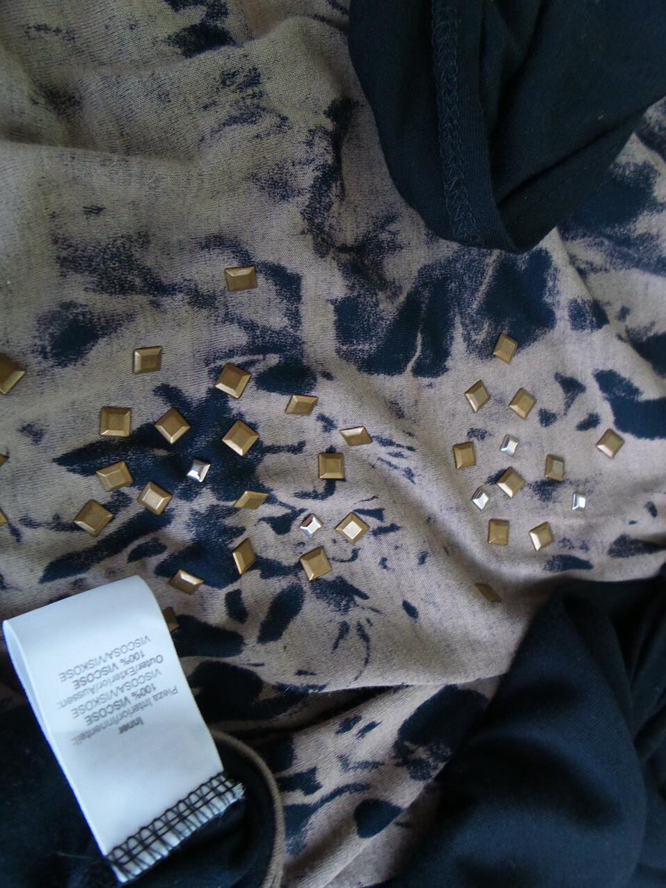 River island Rozmiar 6 (34) Kolor Czarny W łódkę Sukienka Bodycon Krótki rękaw Krótka Materiał Wiskoza 100%