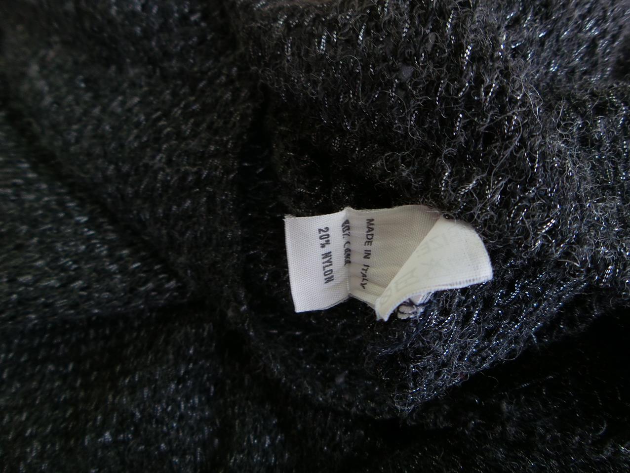 Pamela Lucchesi Rozmiar S Kolor Szary Crew Neck Sukienka Sweterkowa Długi rękaw Długa Materiał Wełna