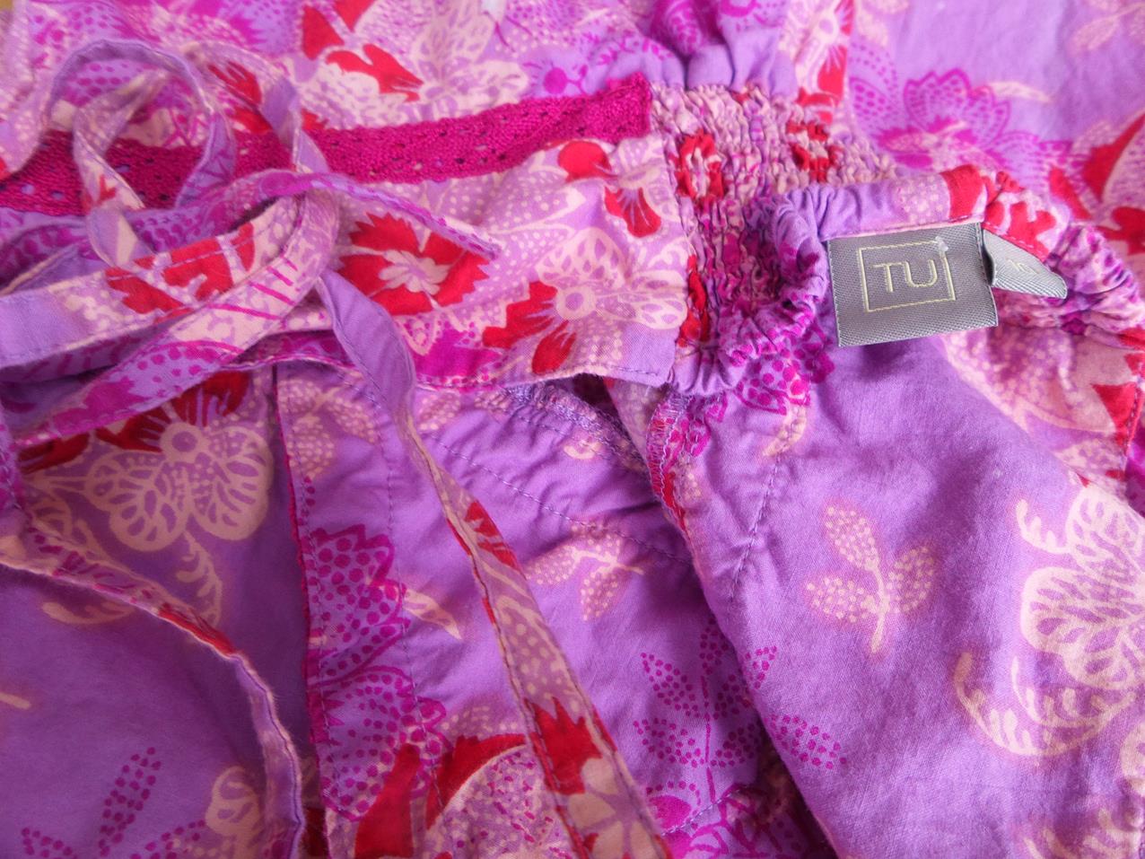 Tu Rozmiar 10 (38) Kolor Fioletowy Halter Sukienka Letnia Bezrękawnik Midi Materiał Bawełna 100% Tu Rozmiar 10 (38) Kolor Fioletowy Halter Sukienka Letnia Bezrękawnik Midi Materiał Bawełna 100%