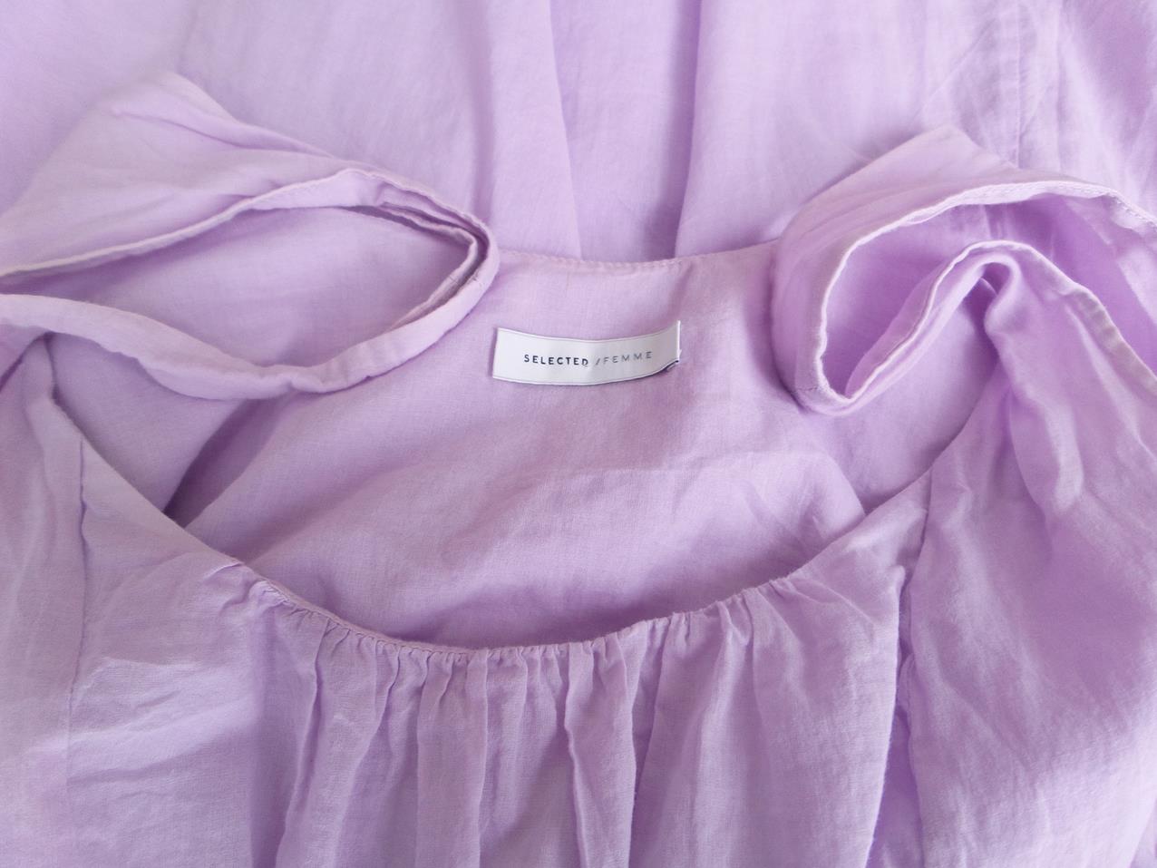Selected femme Rozmiar 38 Kolor Lawendowy Dekolt U Sukienka Letnia Bezrękawnik Do Kolan Materiał Bawełna 100% Selected femme Rozmiar 38 Kolor Lawendowy Dekolt U Sukienka Letnia Bezrękawnik Do Kolan Materiał Bawełna 100%