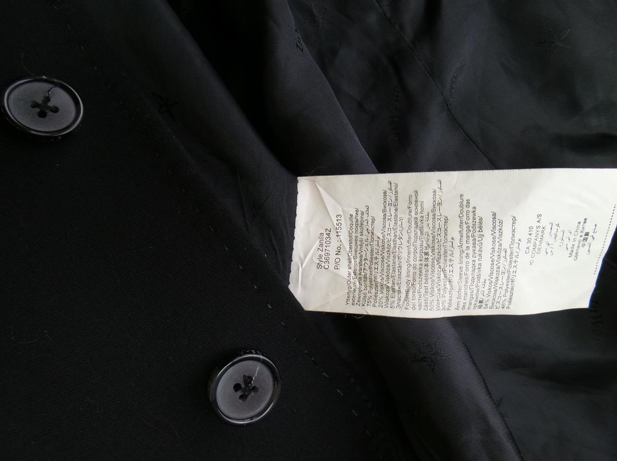 20180131_135435.jpg InWear Rozmiar 38 Kolor Czarny Kołnierz Żakiet z zapięciem Długi rękaw
