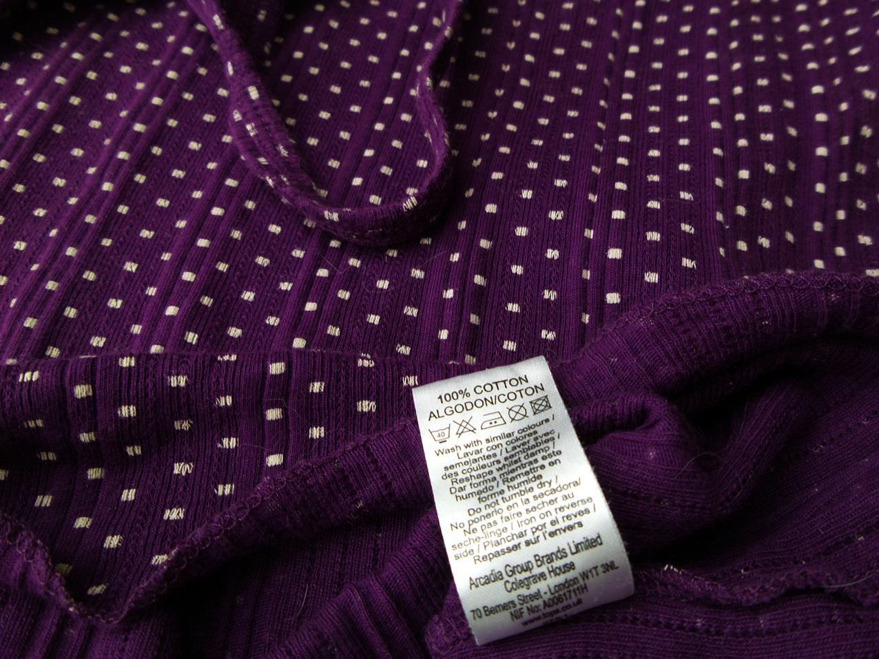 20180201_095711.jpg Topshop Rozmiar 38 Kolor Fioletowy Okrągły dekolt Bluzka Bezrękawnik Materiał Bawełna 100%