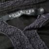Soul River Rozmiar 40 Kolor Czarny W serek Tunika Bluzka Rękaw 3/4 Materiał Bawełna 100%