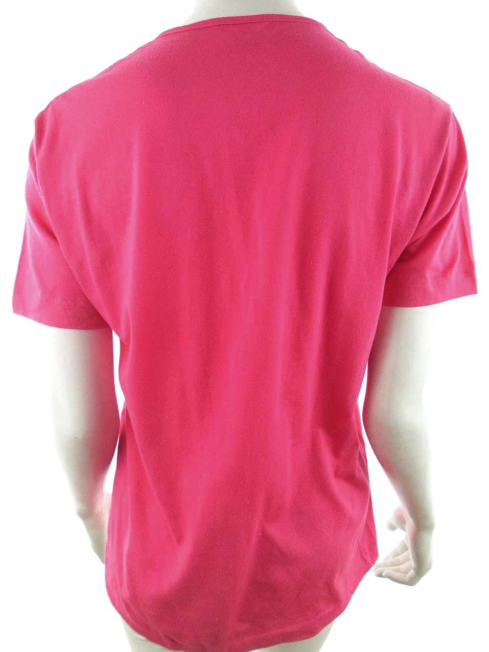 Benetton Rozmiar M Kolor Różowy Crew Neck Koszulka Polo Krótki rękaw Materiał Bawełna 100% Benetton Rozmiar M Kolor Różowy Crew Neck Koszulka Polo Krótki rękaw Materiał Bawełna 100%