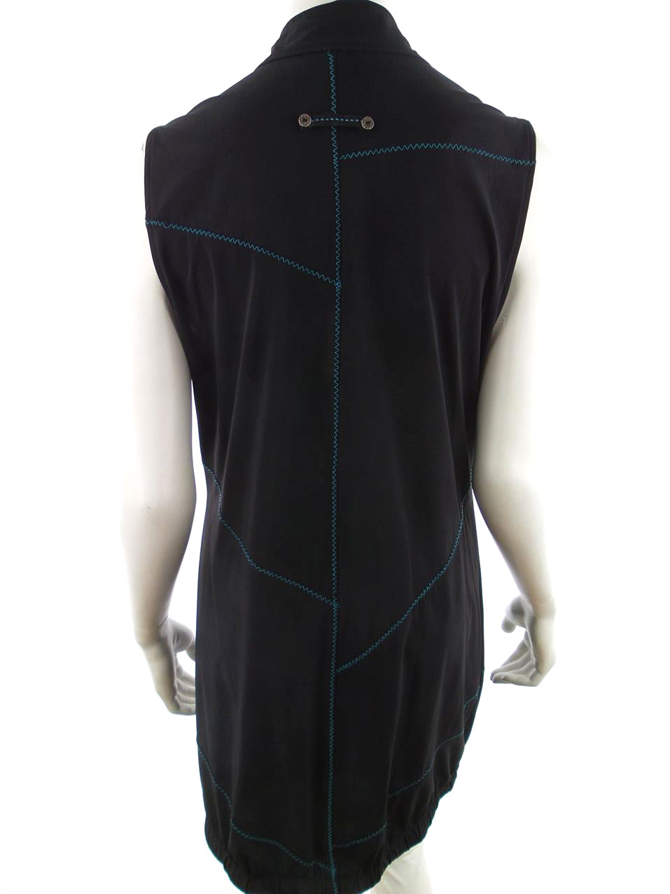 Wearhouse Rozmiar L Kolor Czarny High Neck Sukienka Mini Bezrękawnik Krótka