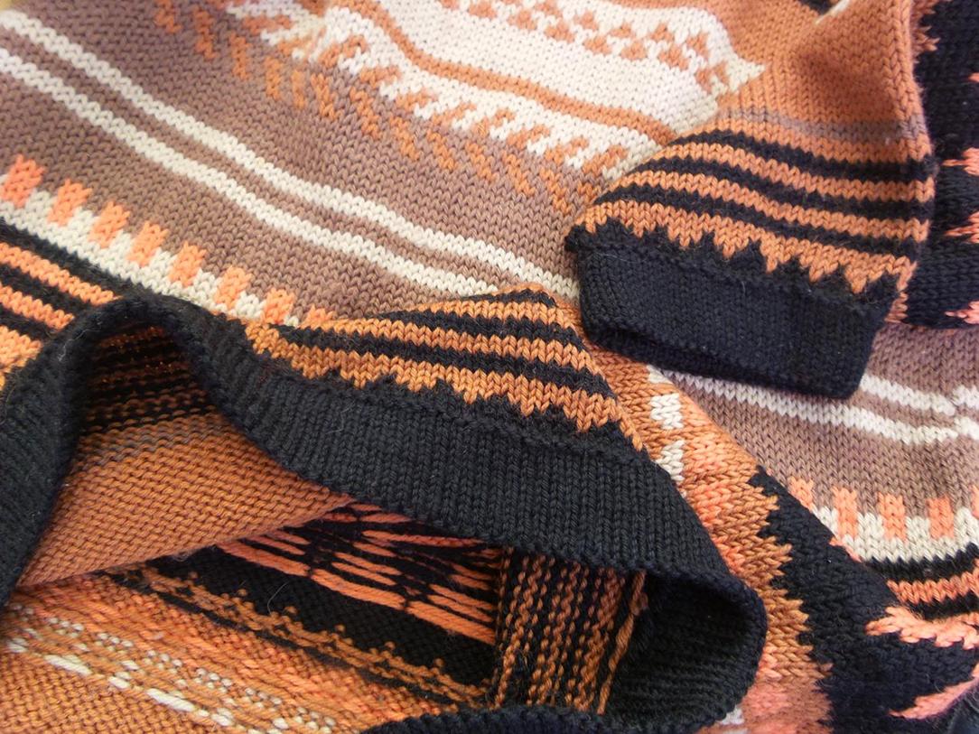 Vintage Rozmiar M Kolor Pomarańczowy Paisley Okrągły dekolt Tunika Bluzka Dzianina Długi rękaw Vintage Rozmiar M Kolor Pomarańczowy Paisley Okrągły dekolt Tunika Bluzka Dzianina Długi rękaw