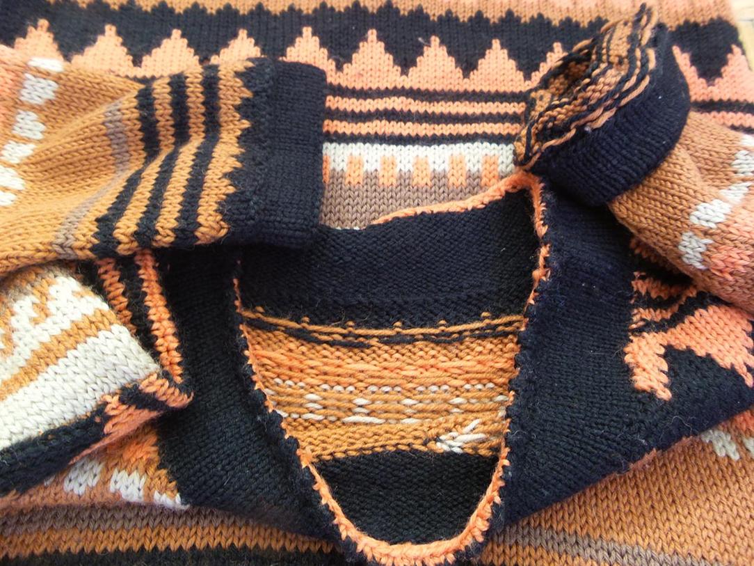 Vintage Rozmiar M Kolor Pomarańczowy Paisley Okrągły dekolt Tunika Bluzka Dzianina Długi rękaw Vintage Rozmiar M Kolor Pomarańczowy Paisley Okrągły dekolt Tunika Bluzka Dzianina Długi rękaw