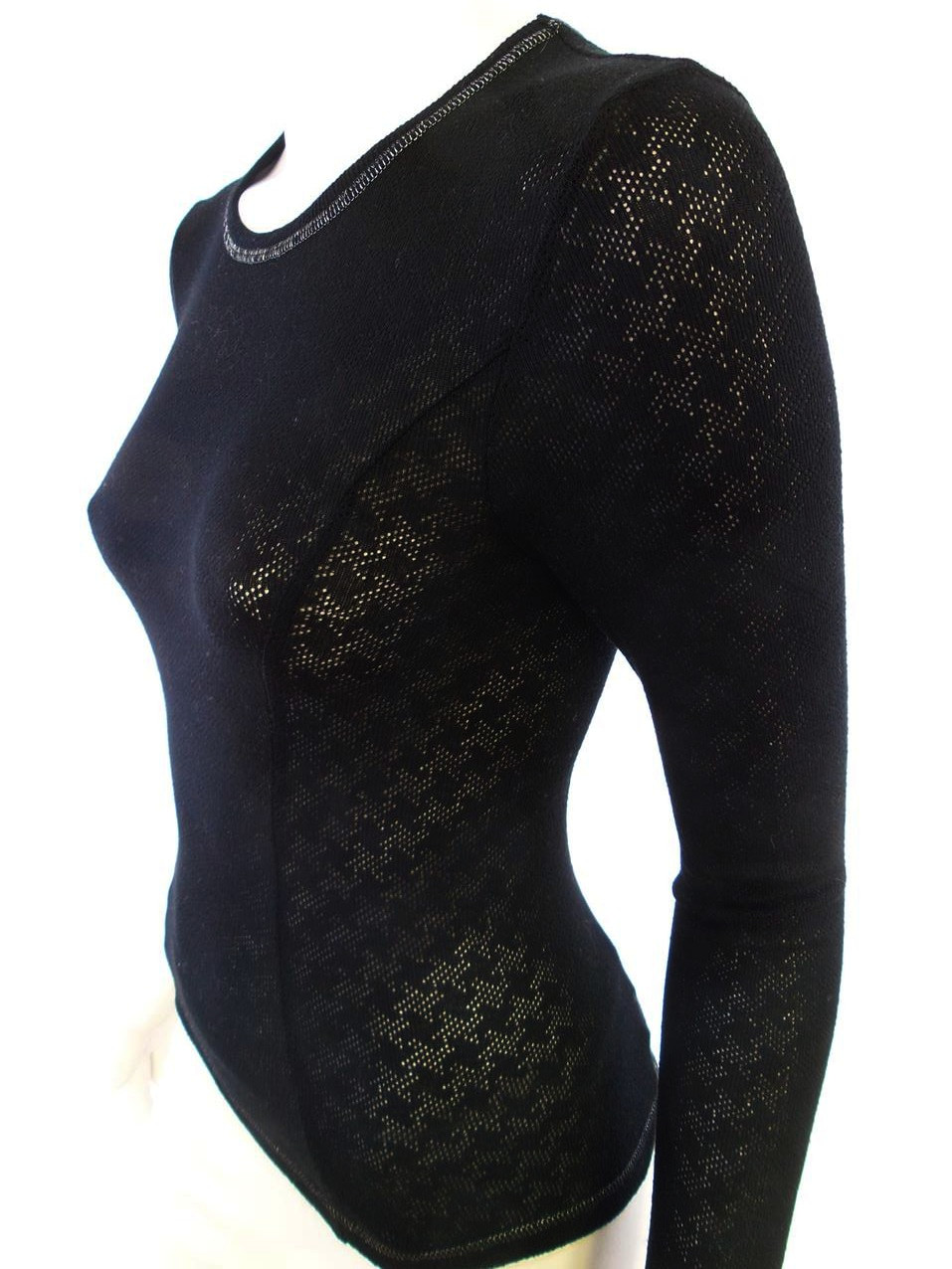 20180205_111533.jpg Topshop Rozmiar 38 Kolor Czarny Okrągły dekolt Bluzka Długi rękaw