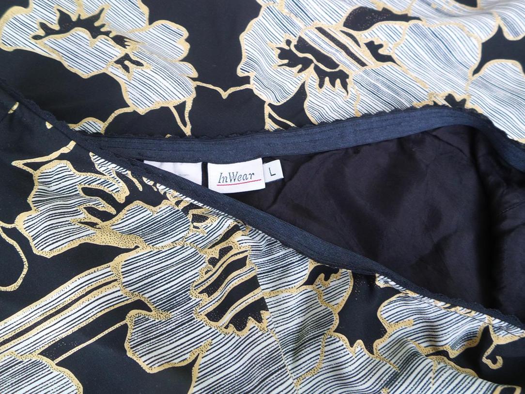 InWear Rozmiar L Kolor Czarny Spódnica Prosta i Ołówkowa Midi