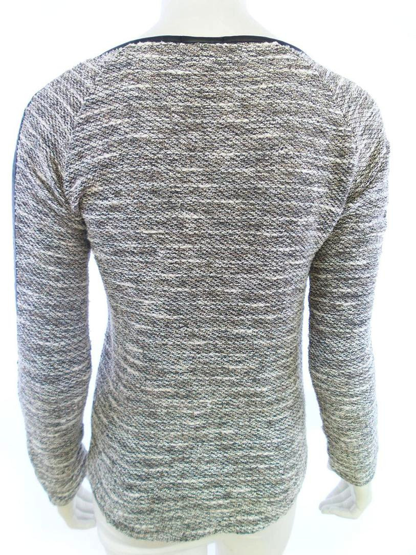 20180206_111028.jpg Maison scotch Rozmiar 1 Kolor Szary Okrągły dekolt Sweter Długi rękaw Cienka dzianina