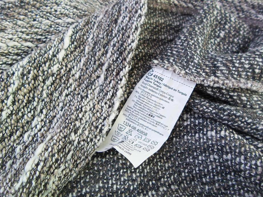 20180206_111107.jpg Maison scotch Rozmiar 1 Kolor Szary Okrągły dekolt Sweter Długi rękaw Cienka dzianina