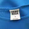 Vero moda Rozmiar M Kolor Niebieski Okrągły dekolt Tunika Bluzka Krótki rękaw Materiał Wiskoza 100%