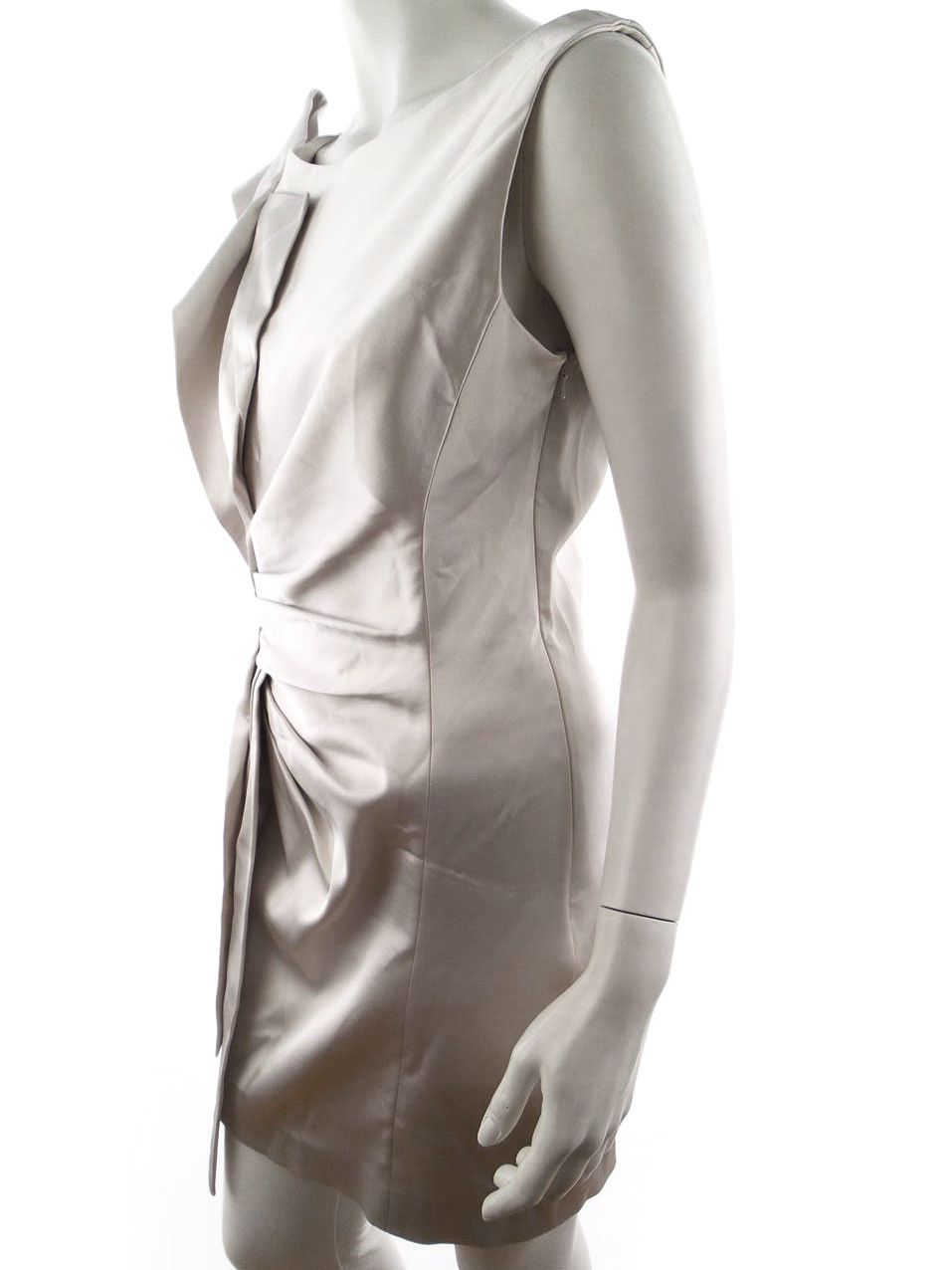 Karen MILLEN Rozmiar 42 Kolor Perłowy Okrągły dekolt Suknia Balowa Sukienka Wieczorowa Bezrękawnik Do Kolan Karen MILLEN Rozmiar 42 Kolor Perłowy Okrągły dekolt Suknia Balowa Sukienka Wieczorowa Bezrękawnik Do Kolan