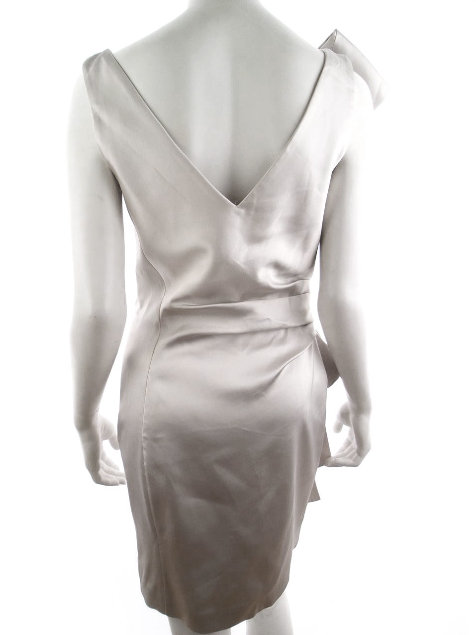 Karen MILLEN Rozmiar 42 Kolor Perłowy Okrągły dekolt Suknia Balowa Sukienka Wieczorowa Bezrękawnik Do Kolan Karen MILLEN Rozmiar 42 Kolor Perłowy Okrągły dekolt Suknia Balowa Sukienka Wieczorowa Bezrękawnik Do Kolan