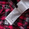 Vero moda Rozmiar M Kolor Różowy Krata W serek Tunika Bluzka Długi rękaw Materiał Bawełna 100%