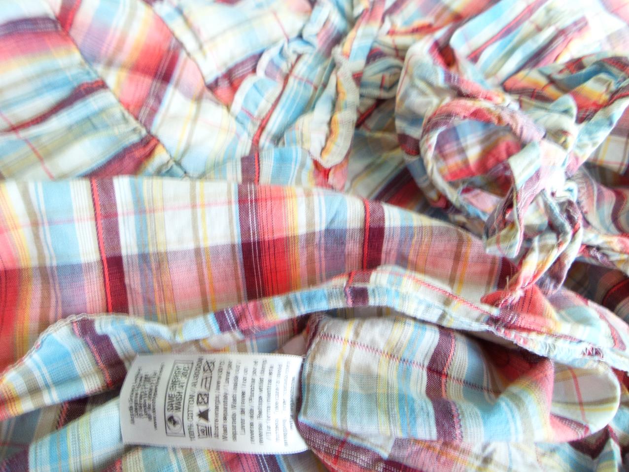 Dorothy perkins Rozmiar 44 Kolor Czerwony Krata W serek Tunika Bluzka Krótki rękaw Materiał Bawełna 100% Dorothy perkins Rozmiar 44 Kolor Czerwony Krata W serek Tunika Bluzka Krótki rękaw Materiał Bawełna 100%