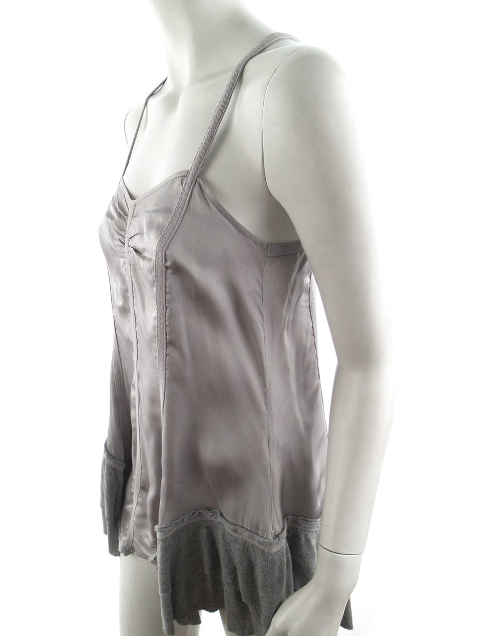 River island Rozmiar 32 Kolor Szary Dekolt Serce Tunika Bluzka Bezrękawnik Materiał Wiskoza 100% River island Rozmiar 32 Kolor Szary Dekolt Serce Tunika Bluzka Bezrękawnik Materiał Wiskoza 100%