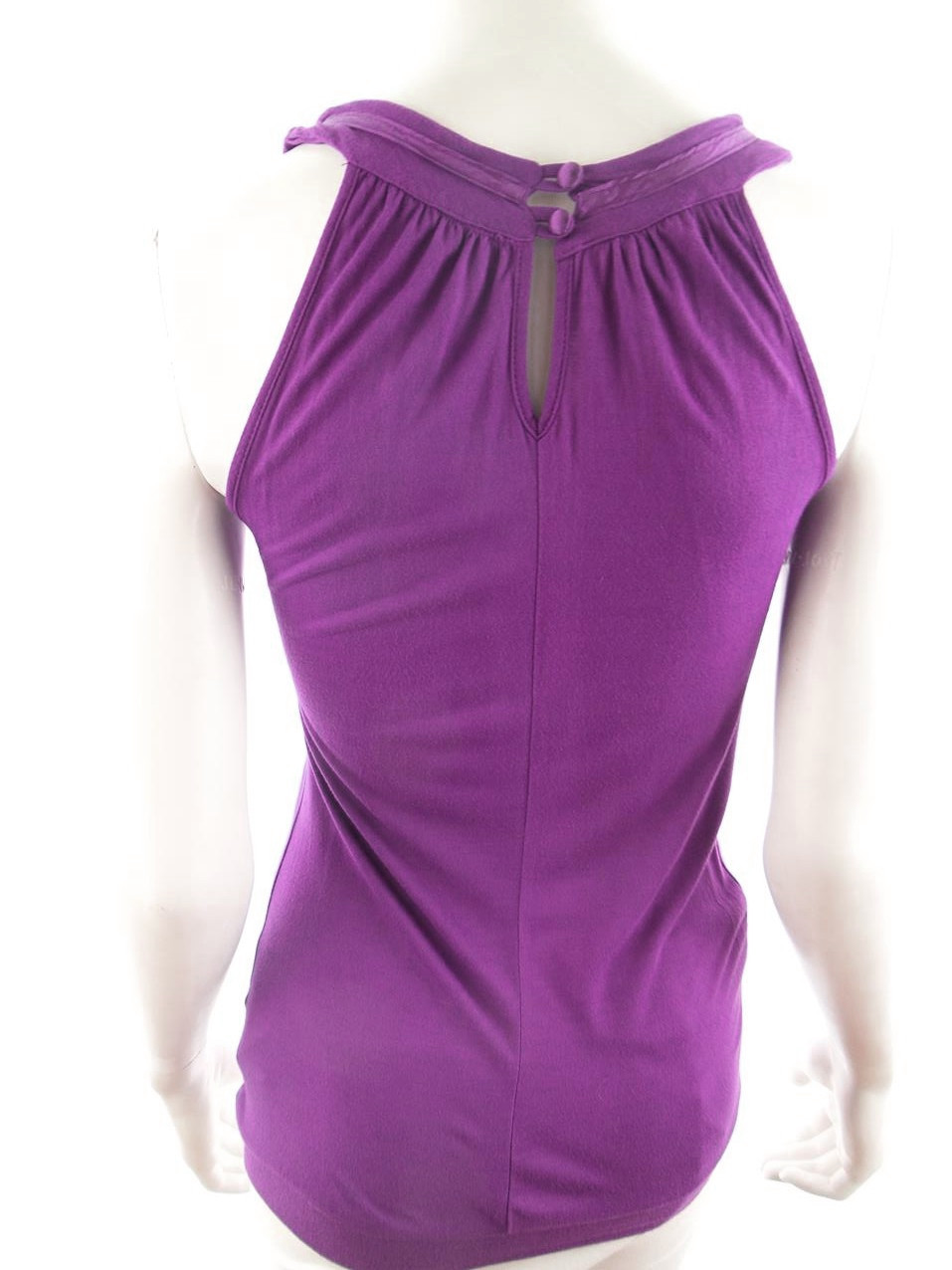 Ted Baker London Rozmiar 1 Kolor Purpurowy W serek Tunika Bluzka Bezrękawnik Materiał Bambus 100% Ted Baker London Rozmiar 1 Kolor Purpurowy W serek Tunika Bluzka Bezrękawnik Materiał Bambus 100%