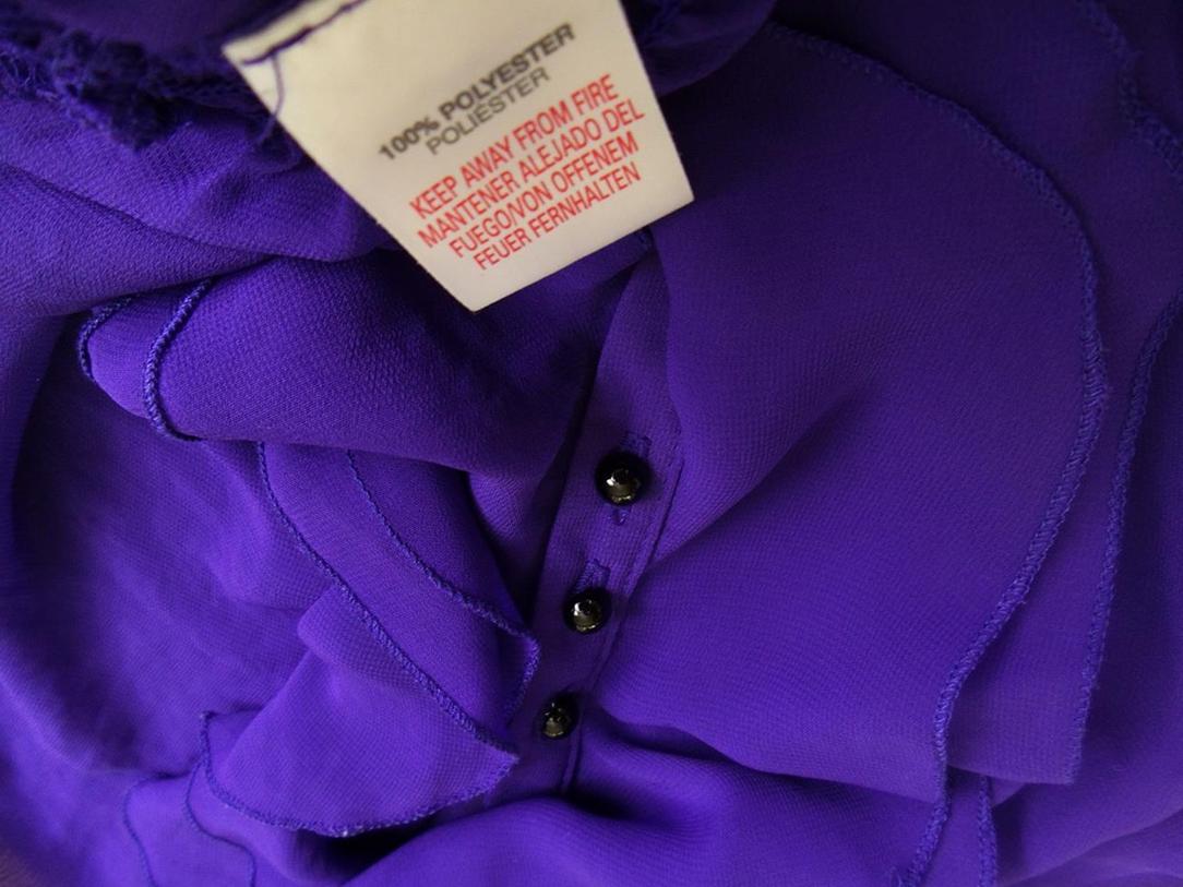 River island Rozmiar 36 Kolor Fioletowy Kołnierz Tunika Bluzka Bezrękawnik