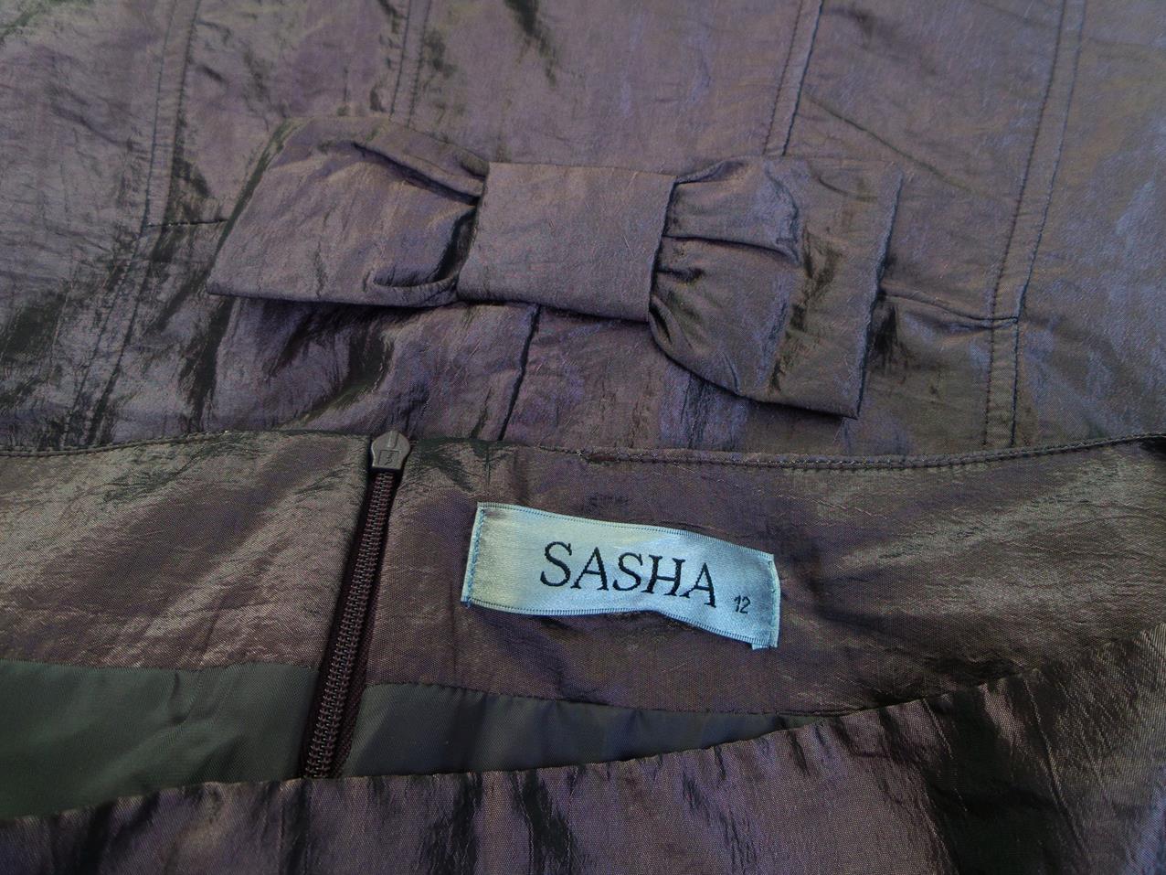 20180220_135707.jpg Sasha Rozmiar 12 Kolor Fioletowy A-Line Spódnica Midi