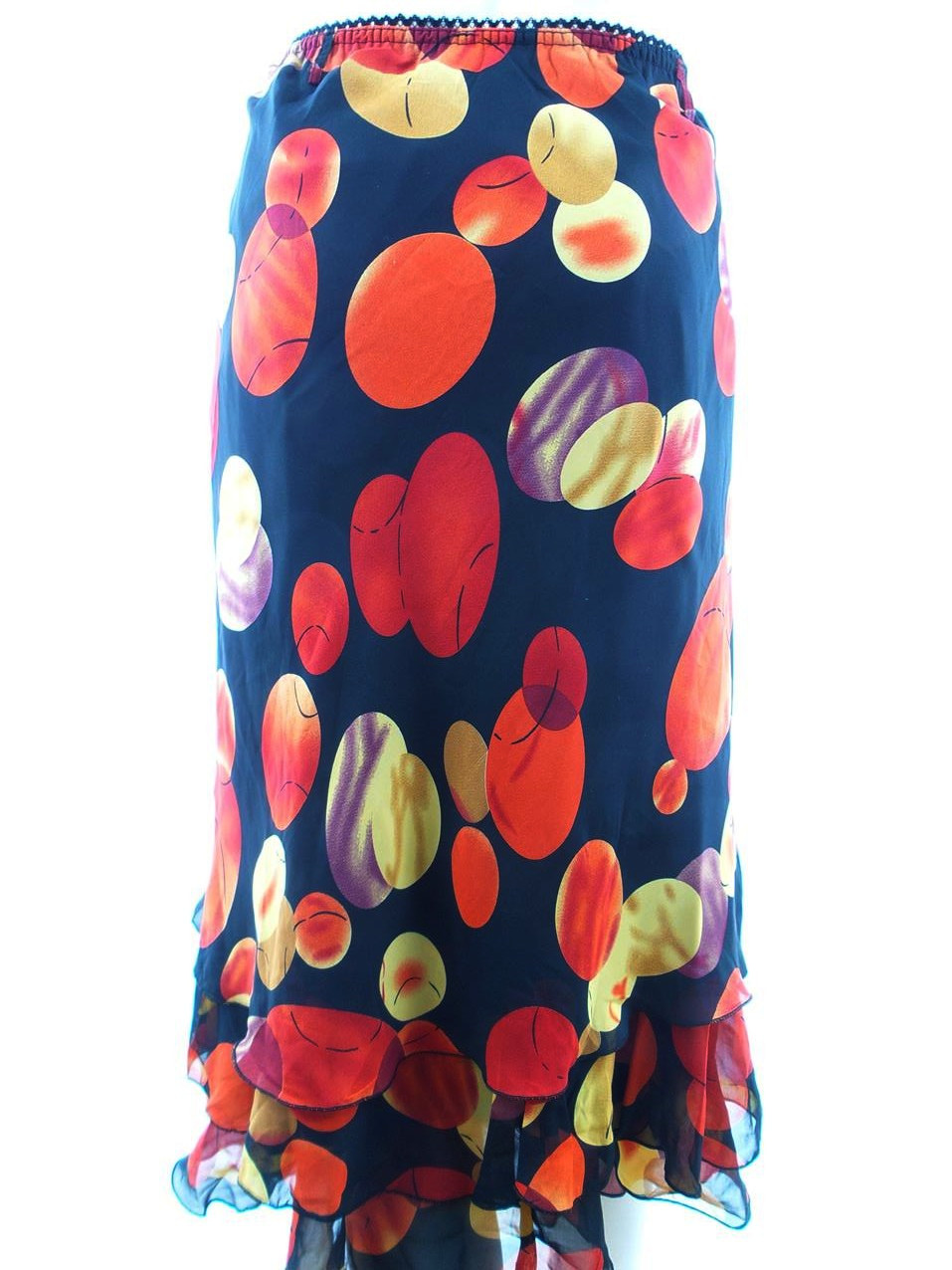 Vintage Rozmiar XL Kolor Czarny Spódnica Maxi Długa