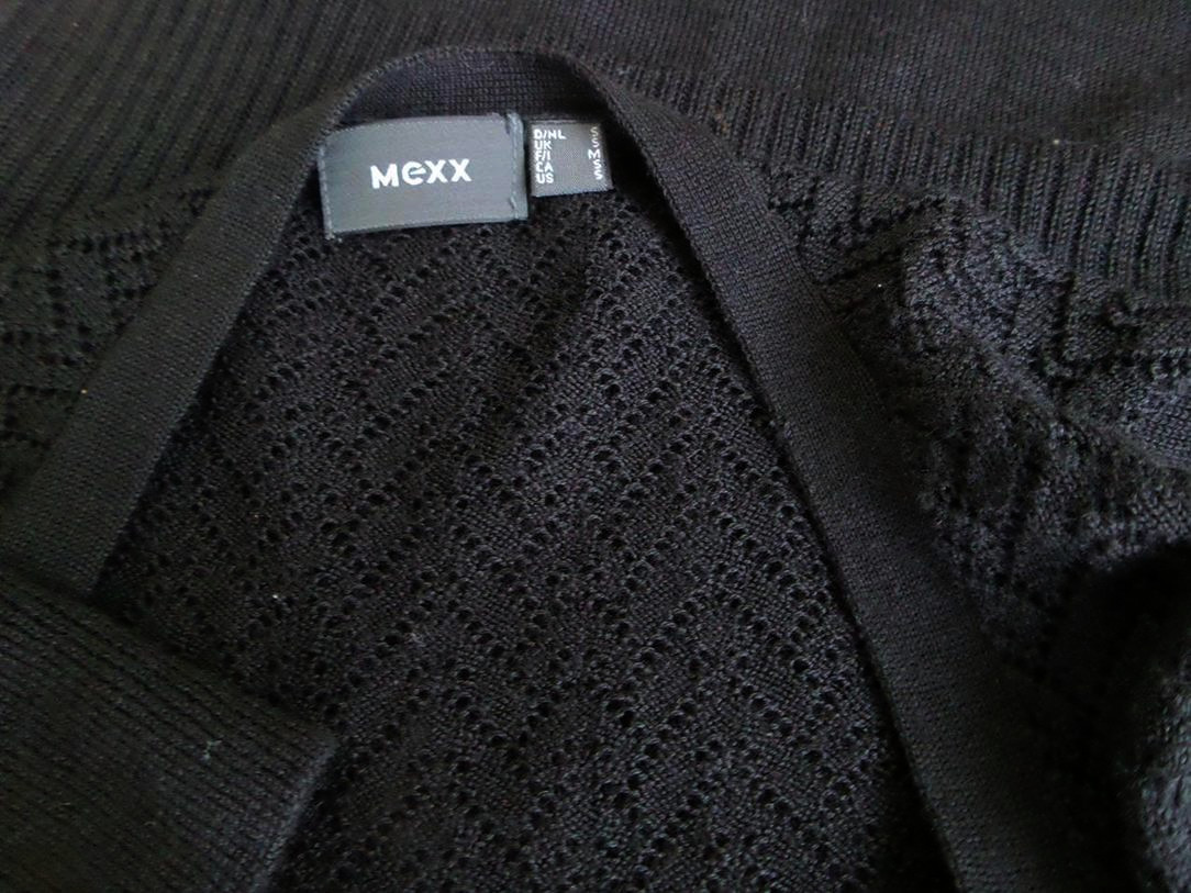 Mexx Rozmiar S Kolor Czarny Okrągły dekolt Sukienka Sweterkowa Długi rękaw Do Kolan Materiał Wełna Mexx Rozmiar S Kolor Czarny Okrągły dekolt Sukienka Sweterkowa Długi rękaw Do Kolan Materiał Wełna