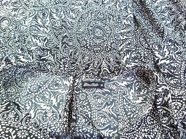 Miss Milla Rozmiar M Kolor Czarny Damask Paisley W serek Tunika Bluzka Długi rękaw