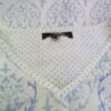 Mariko Rozmiar S Damask Paisley W serek Tunika Bluzka Długi rękaw Materiał Bawełna 100%
