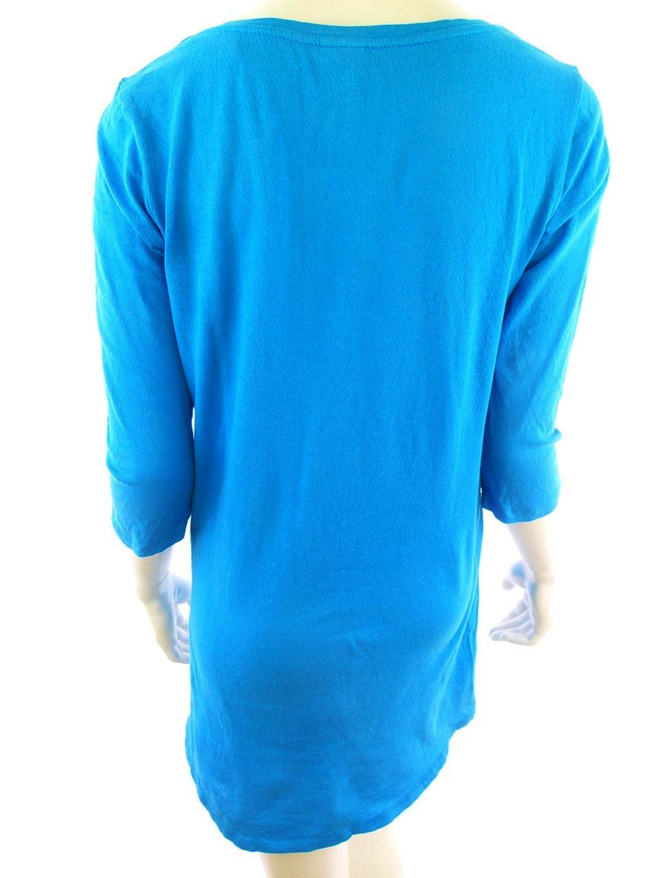Vero moda Rozmiar L Kolor Niebieski Okrągły dekolt Tunika Bluzka Rękaw 3/4 Materiał Bawełna 100% Vero moda Rozmiar L Kolor Niebieski Okrągły dekolt Tunika Bluzka Rękaw 3/4 Materiał Bawełna 100%