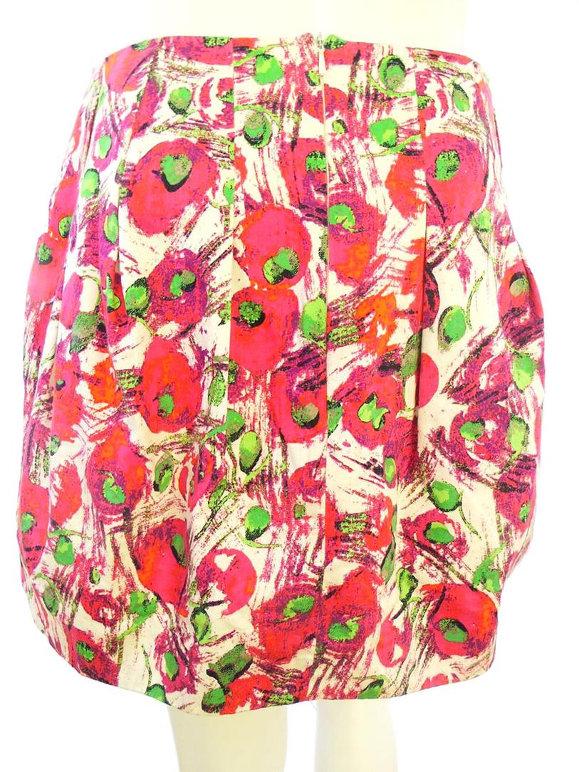 River island Rozmiar 12 (40) Kolor Różowy Spódnica Mini Krótka Materiał Bawełna