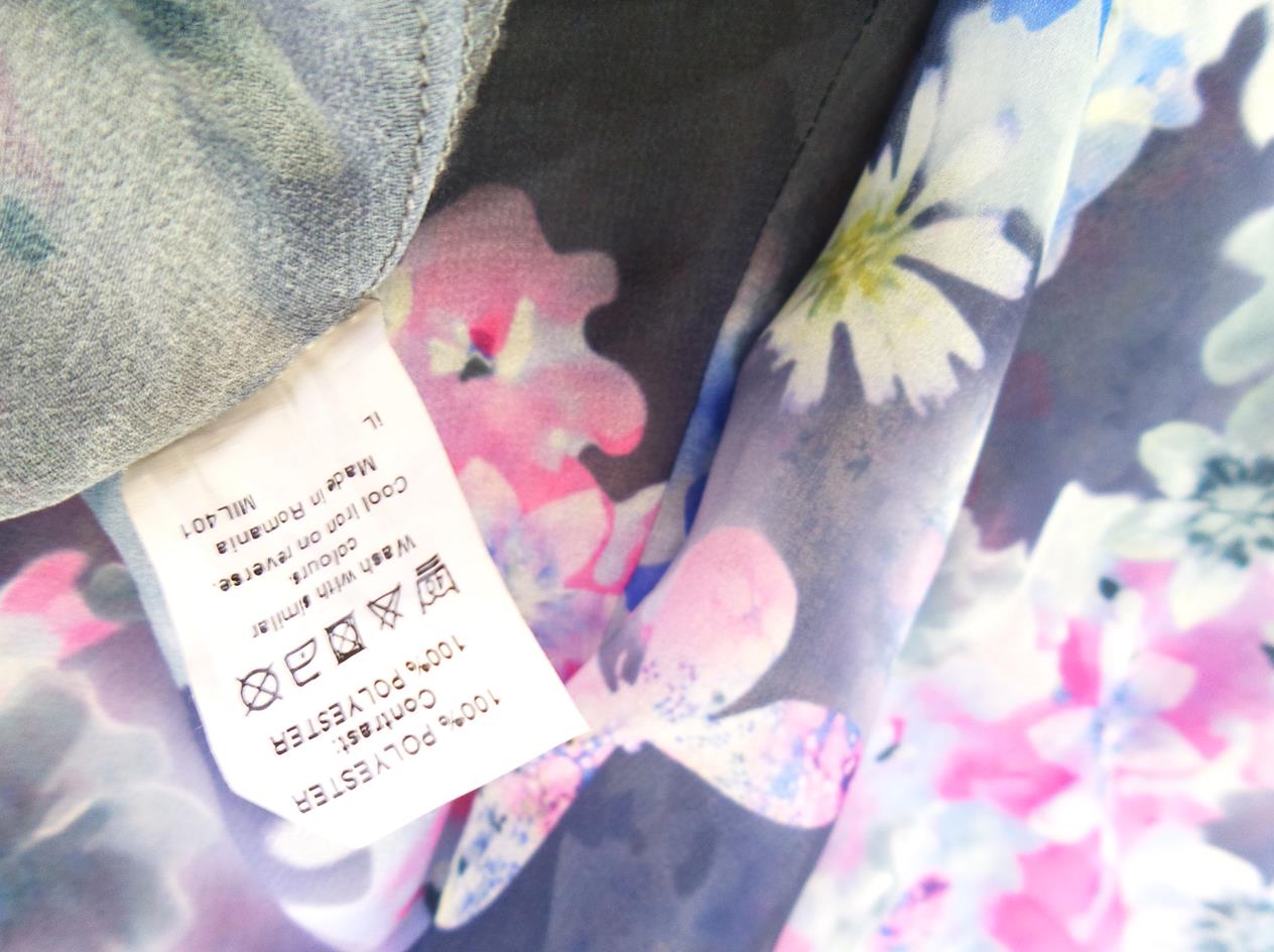 River island Rozmiar 14 (42) Kolor Szary W serek Długi Otwarty Kardigan Rękaw 3/4 Cienka dzianina