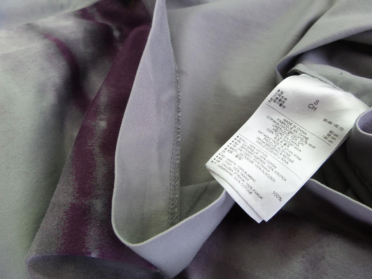 Gap Rozmiar S Kolor Szary Okrągły dekolt Sukienka Prostokątna Krótki rękaw Do Kolan Materiał Bawełna 100%