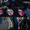 DESIGUAL Rozmiar XS Kolor Czarny Paisley W serek Sukienka Mini Rękaw 3/4 Krótka