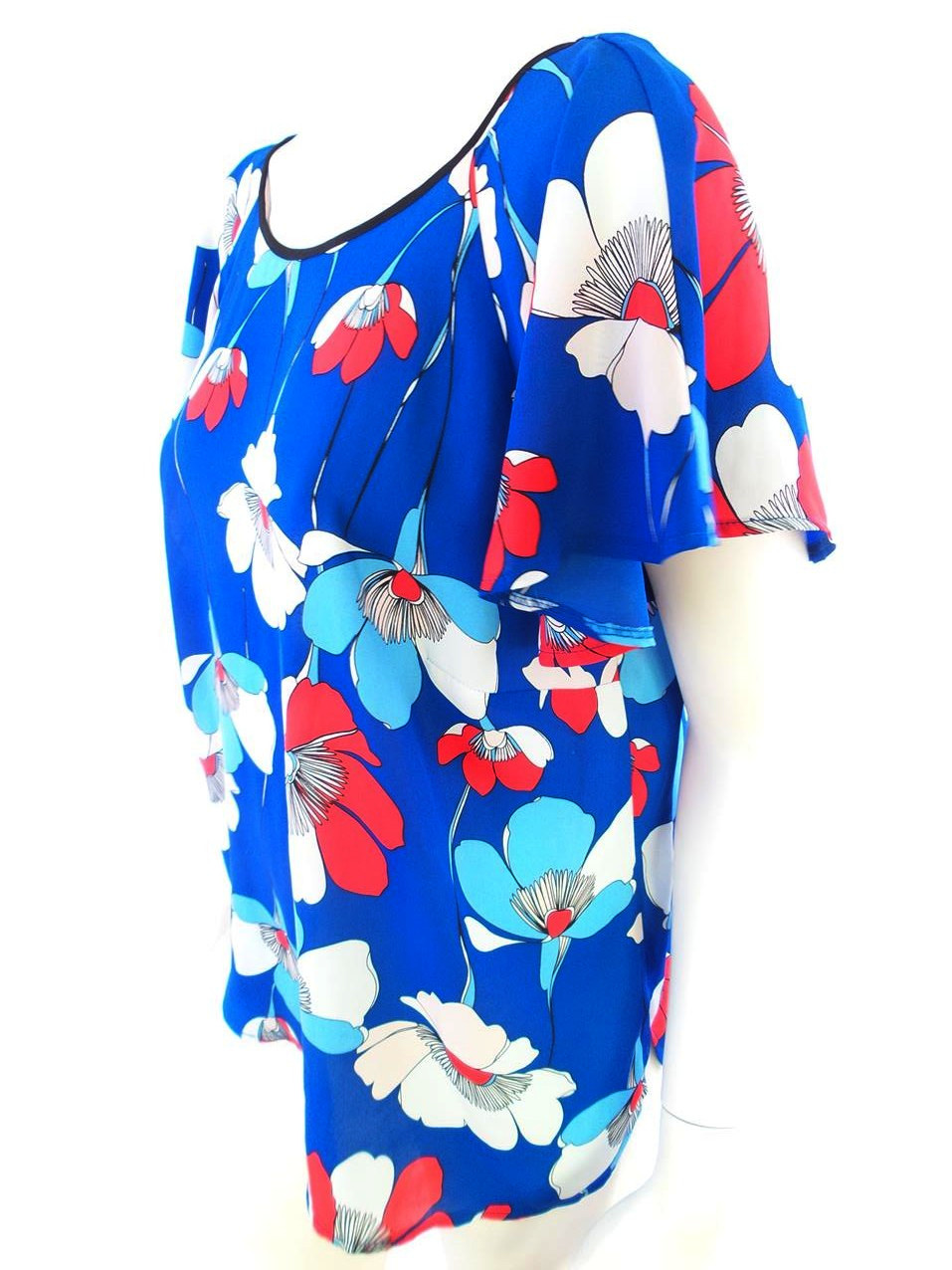20180309_110807.jpg Dorothy perkins Rozmiar 42 Kolor Granatowy W łódkę Bluzka Krótki rękaw