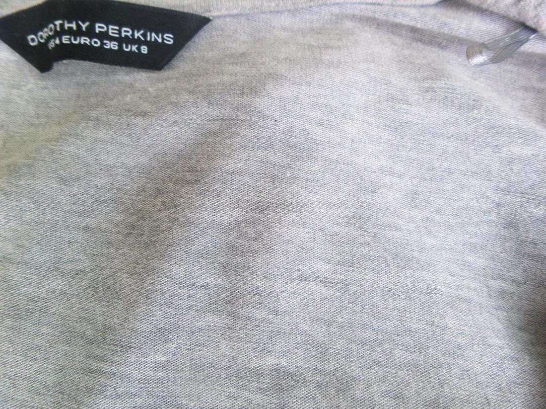 Dorothy perkins Rozmiar 36 Kolor Szary W serek Kardigan Zawijany Rękaw 3/4 Dorothy perkins Rozmiar 36 Kolor Szary W serek Kardigan Zawijany Rękaw 3/4